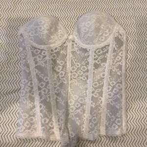 va bien low back strapless bustier